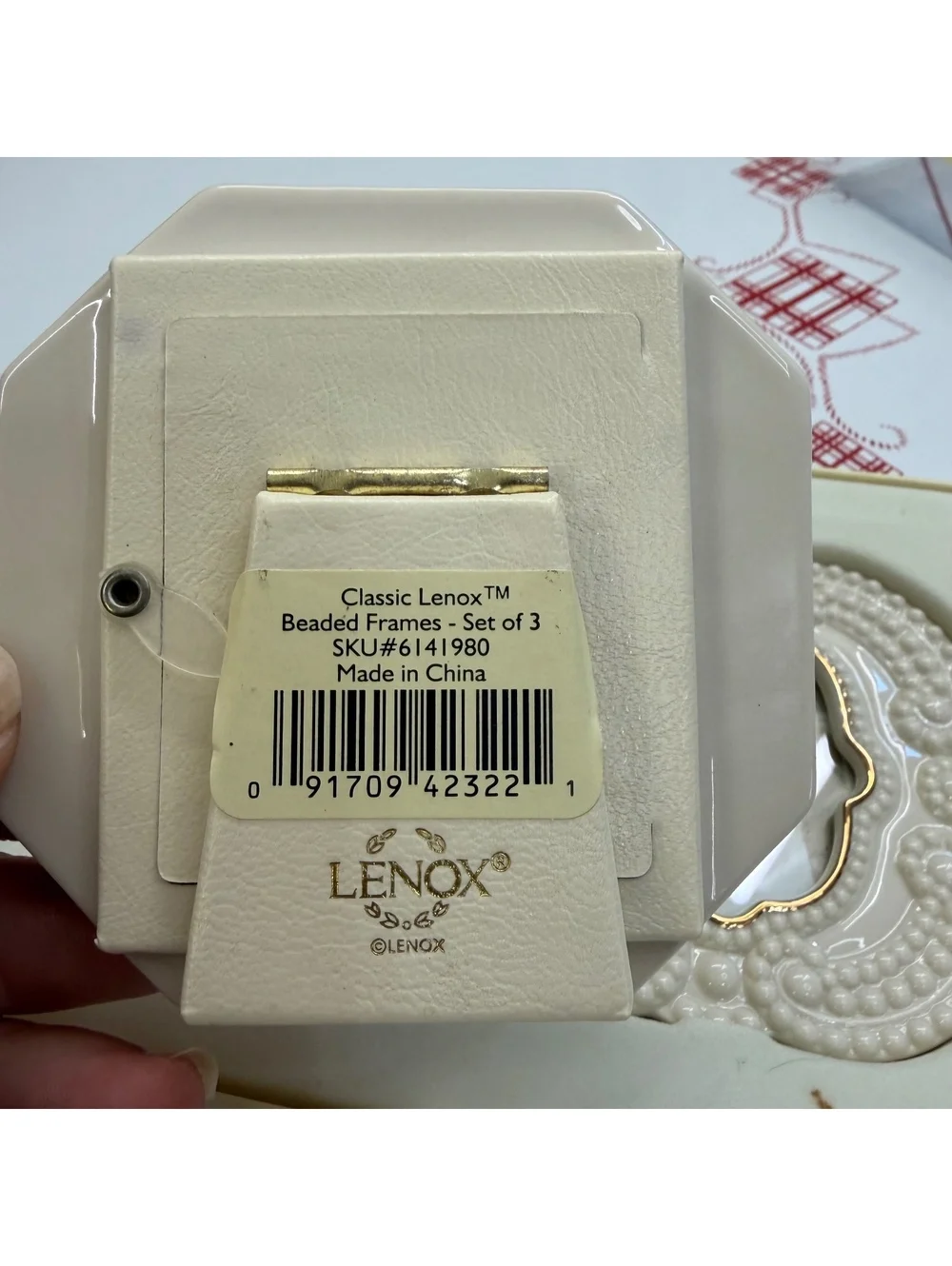 Lenox set of 3 picture frames new in box with damage to the package vintage y2k